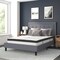 Flash Furniture Queen Size Lt Gray Fabric Platform Bed w/ Mattress SL-BM10-27-GG - alternate 1